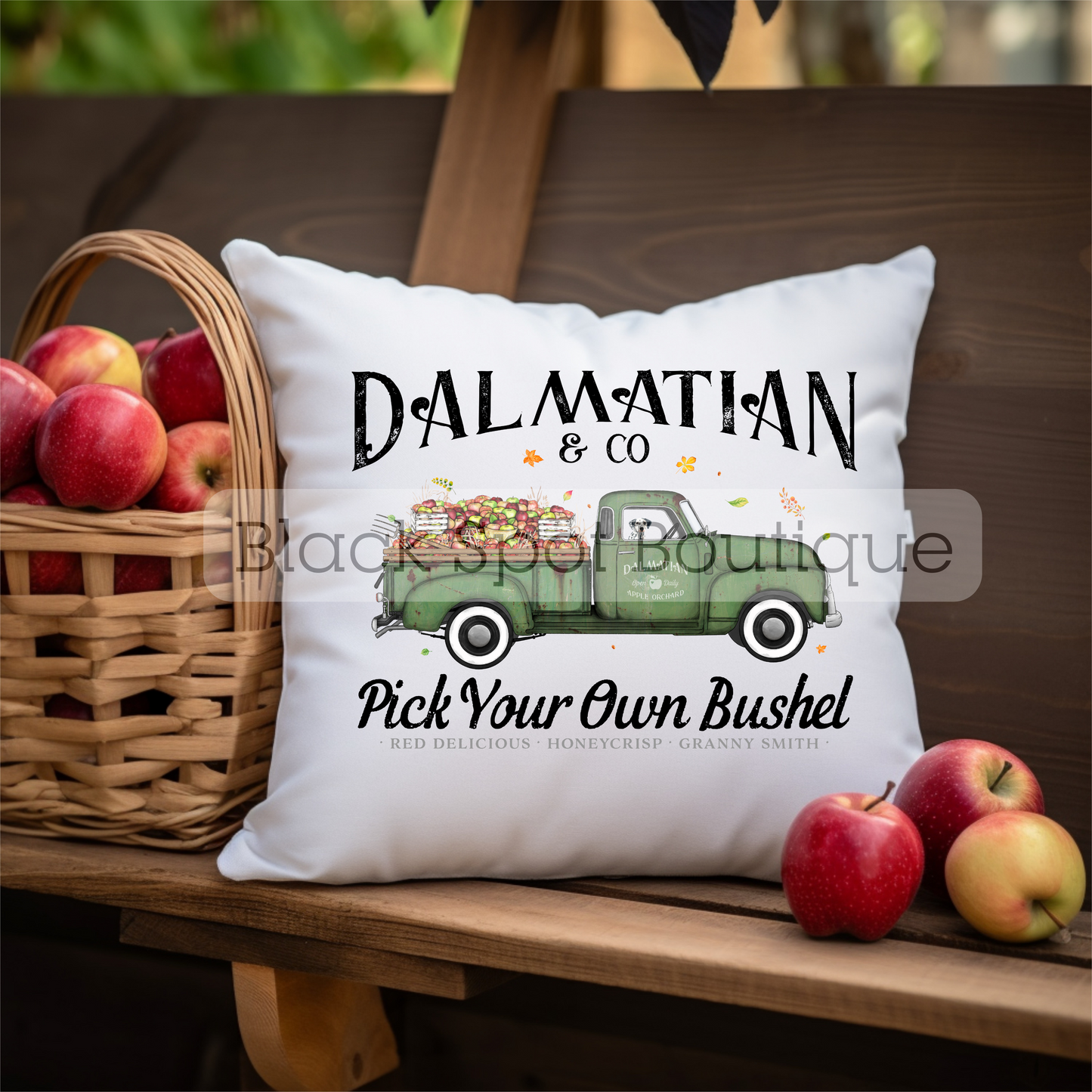 Dalmatian and Co Delivery Truck Pillow Cover