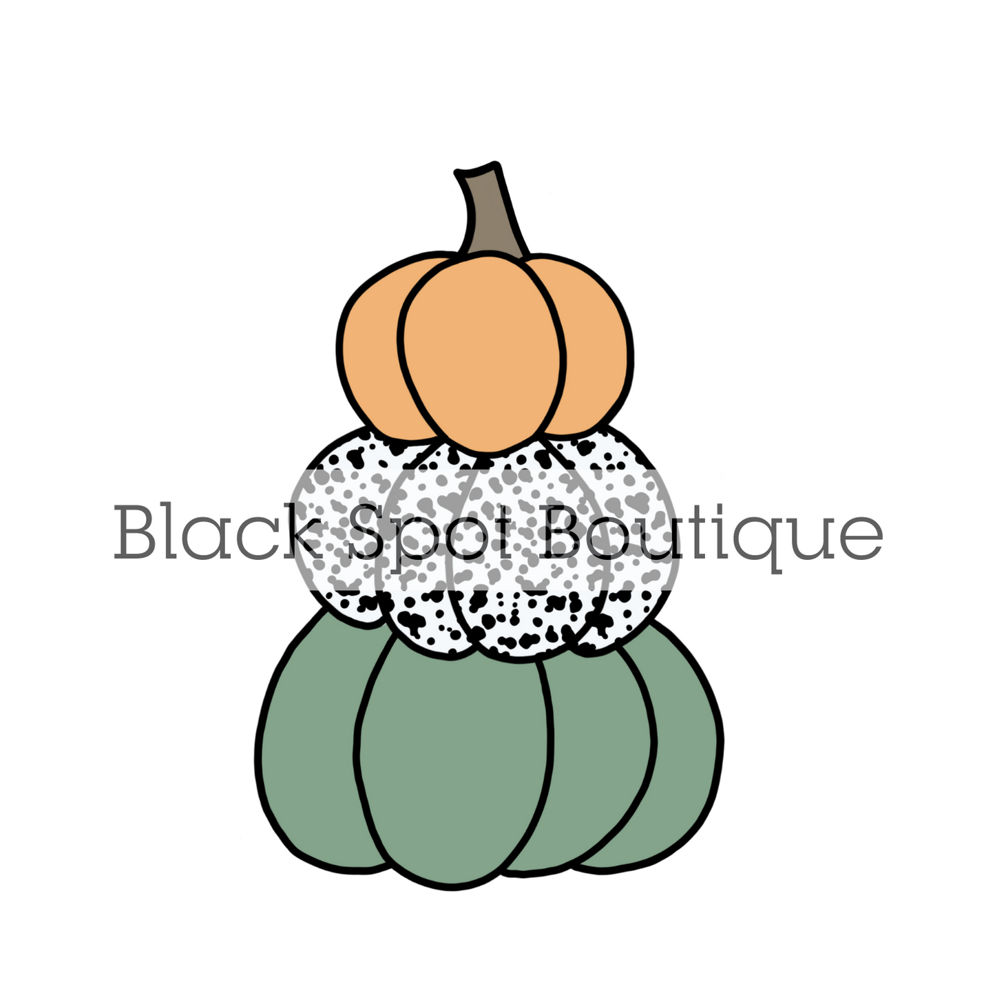 Spotty Pumpkin Stack Sticker