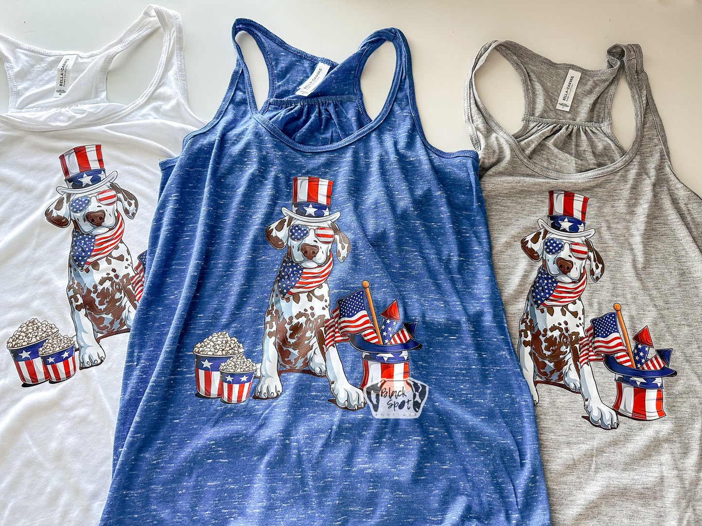Liver Spot Patriotic Pup Tank