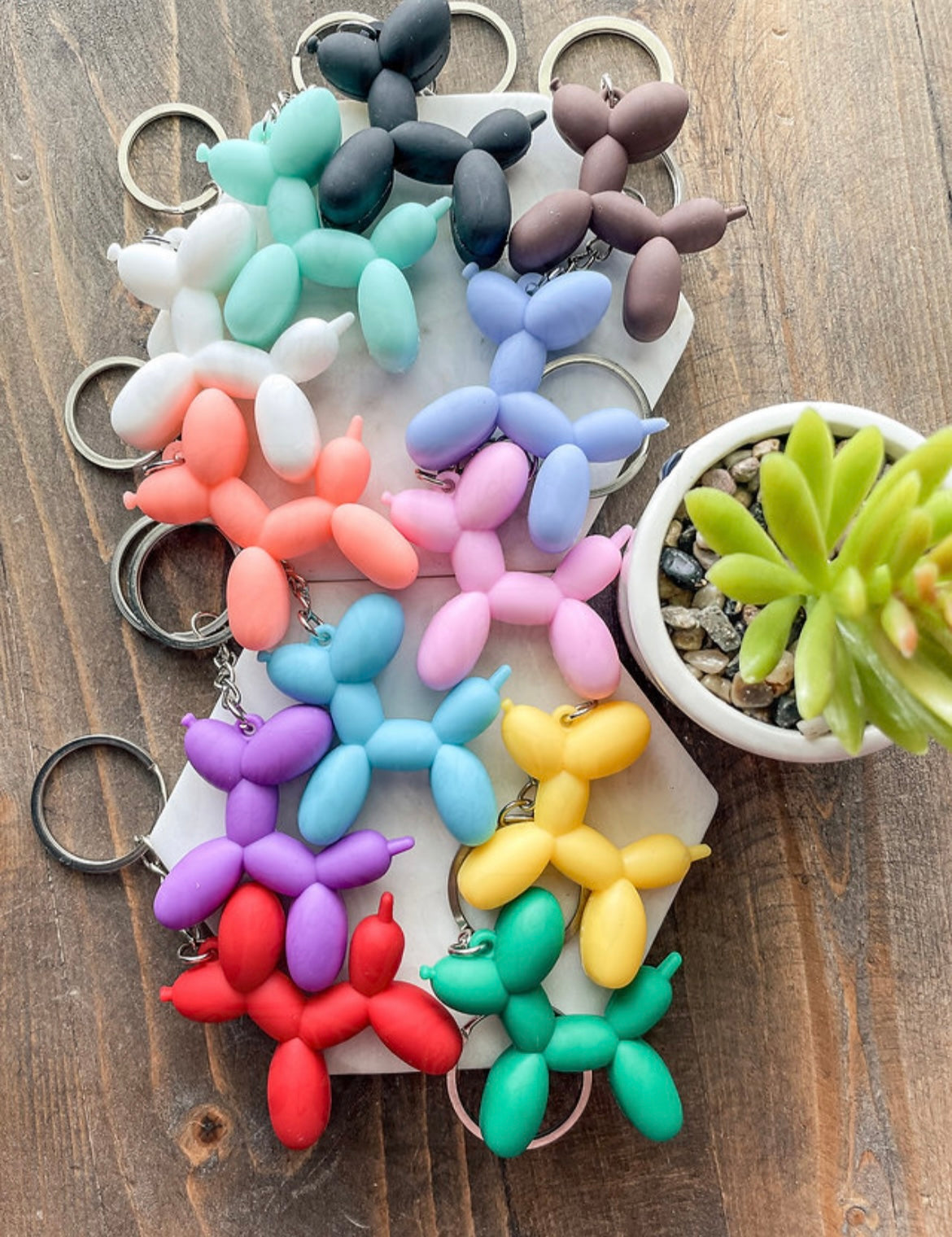 Balloon Dog Keychain - Bulk Quantity – Black Spot Boutique