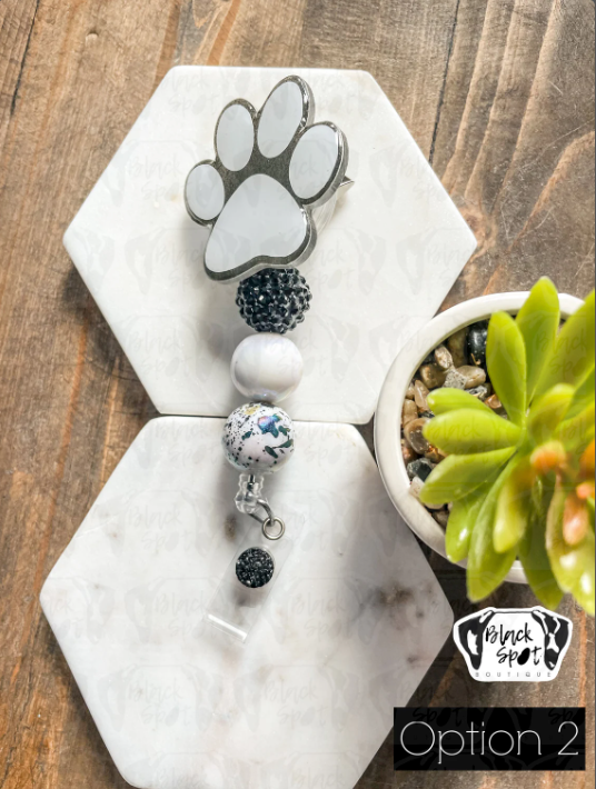 Black Interchangeable Badge Reel