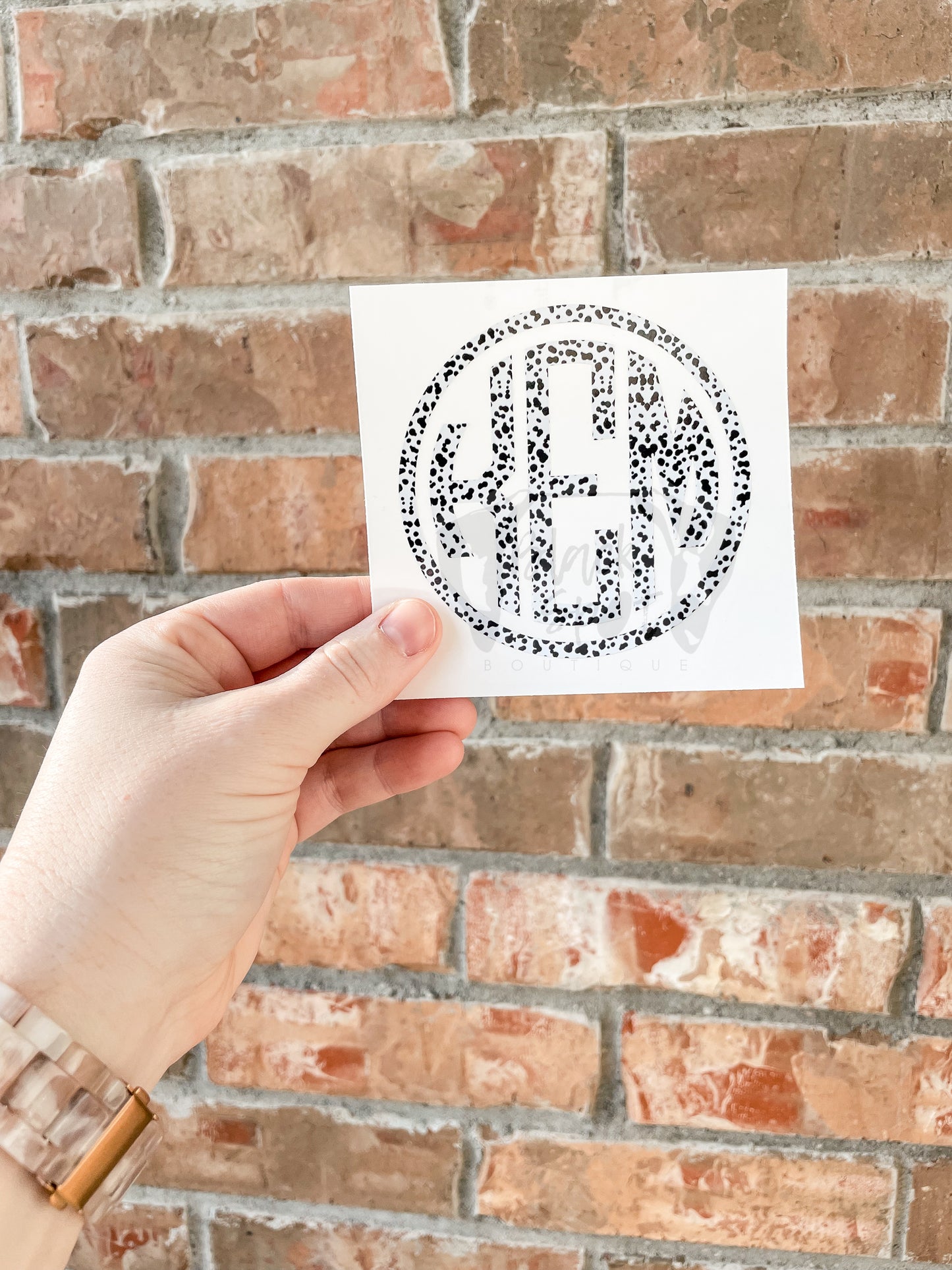 Spotty Monogram Decal - Customizable
