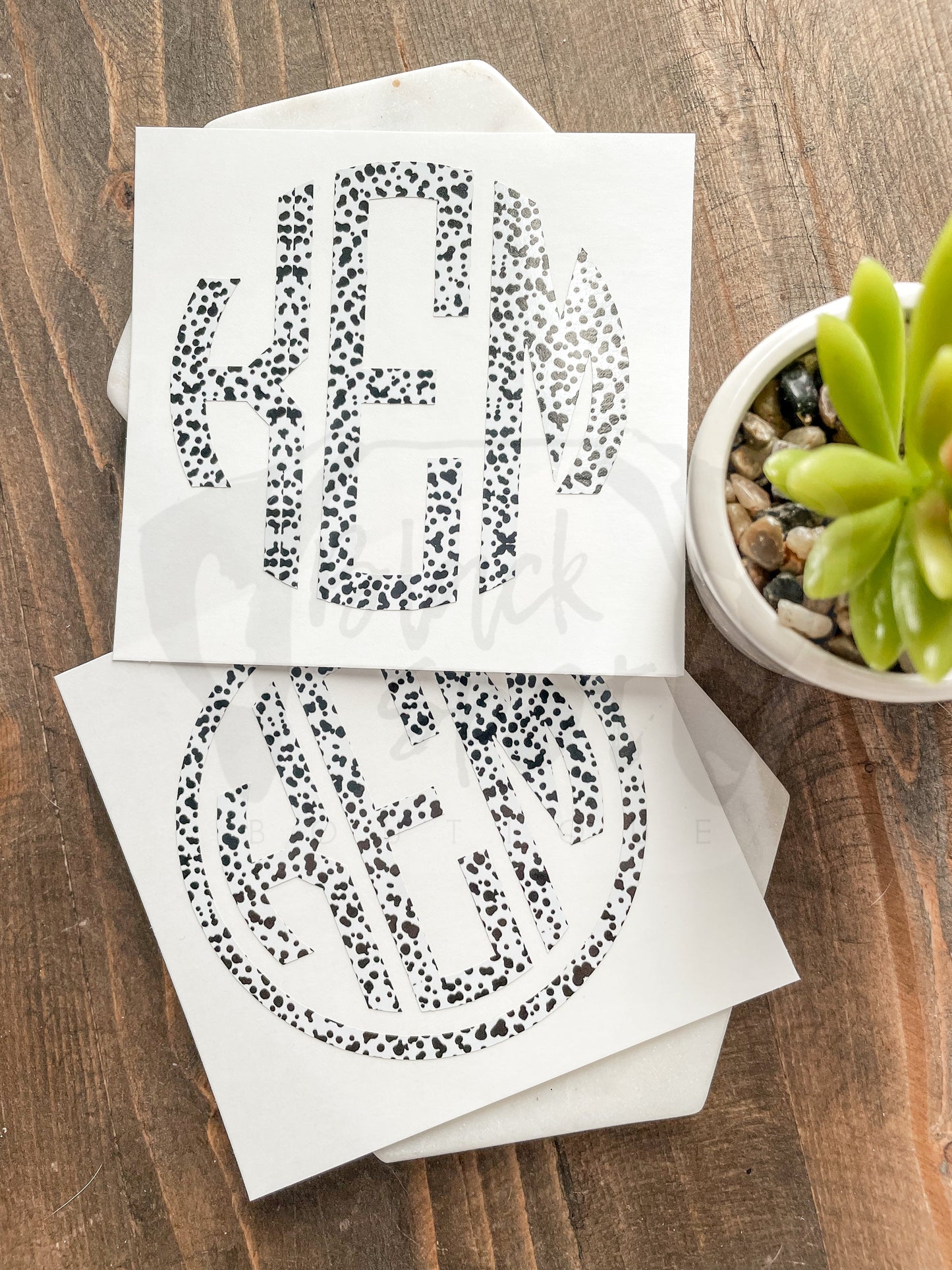 Spotty Monogram Decal - Customizable