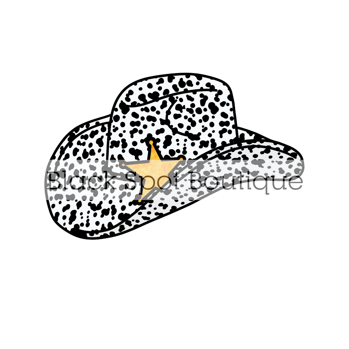 Spotty Cowboy Hat Sticker