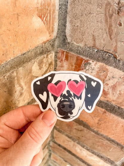 Lovey Dovey Dal Sticker - Black Spot