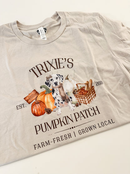 Dalmatian Pumpkin Patch Custom Tee