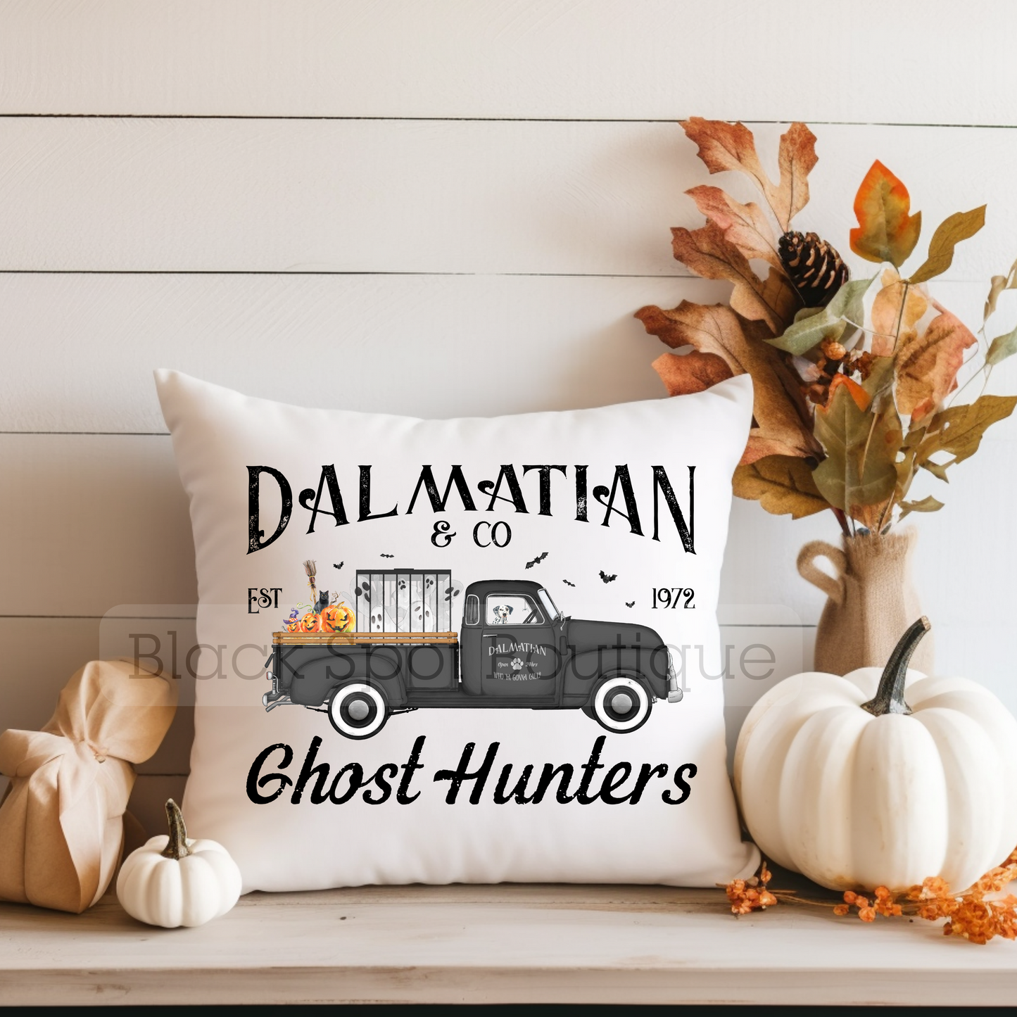 Dalmatian and Co Delivery Truck Pillow Cover
