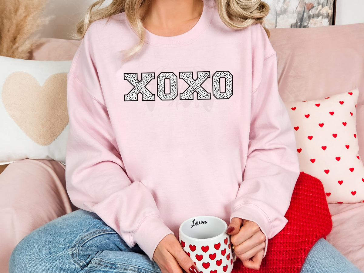 XOXO Spotty Crewneck Sweatshirt