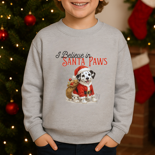 Kids' Santa Paws Crewneck Sweatshirt
