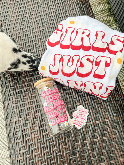 Girls Just Wanna Have Dogs Sticker