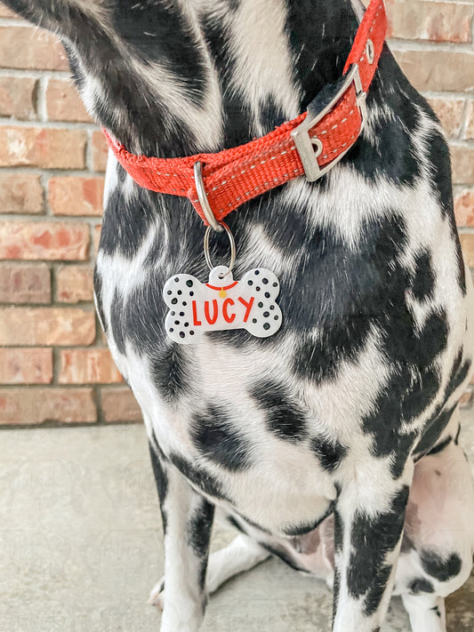 Custom Spotty Dog Tag