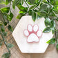 Pink Paw Interchangeable Badge Reel