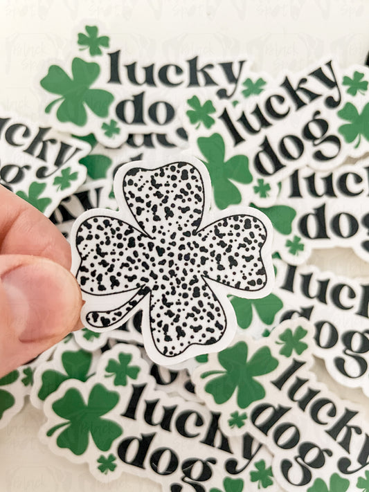 Spotty Shamrock Sticker (Set of 3)