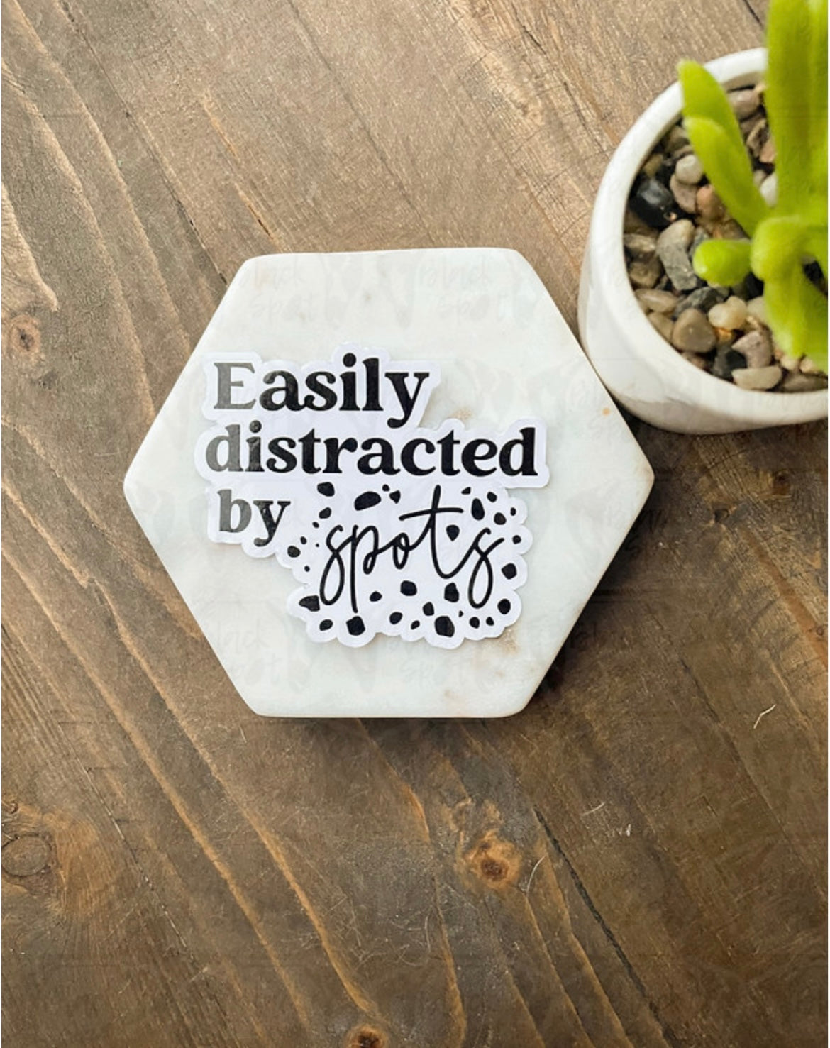 Easily Distracted by Spots Sticker