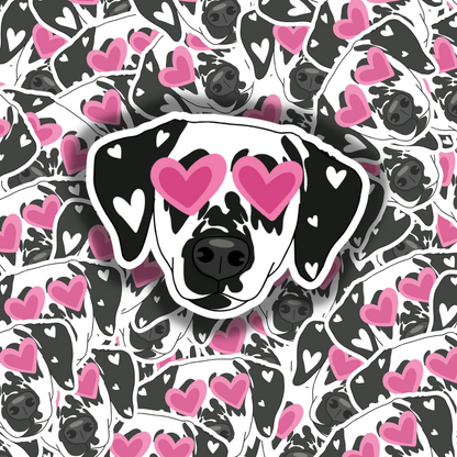 Lovey Dovey Dal Sticker - Black Spot