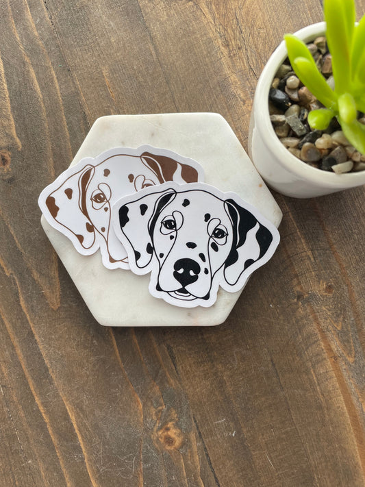 Dalmatian Sketch Profile Sticker