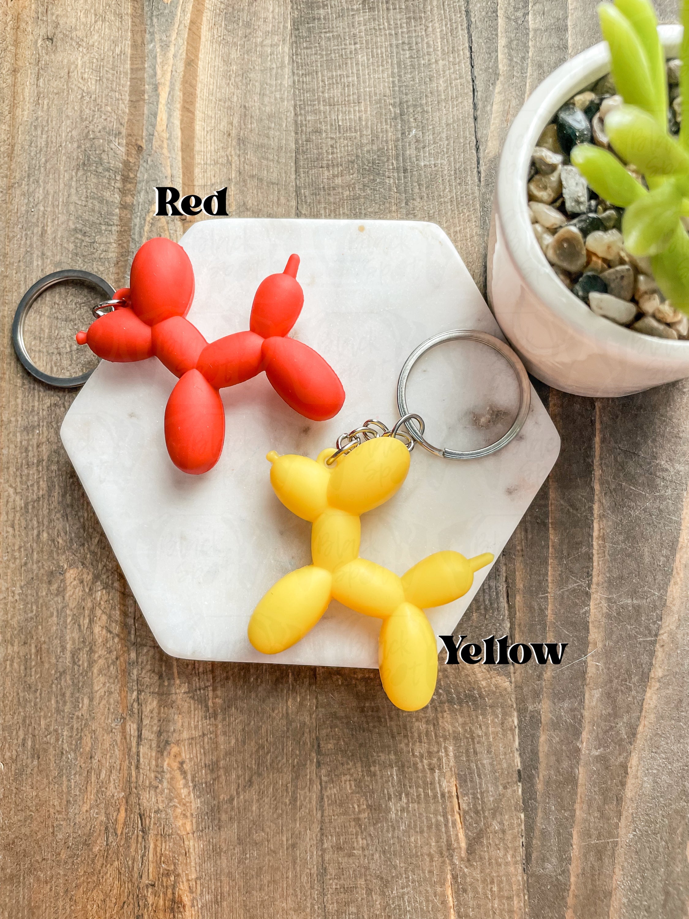 Balloon sales dog keyring