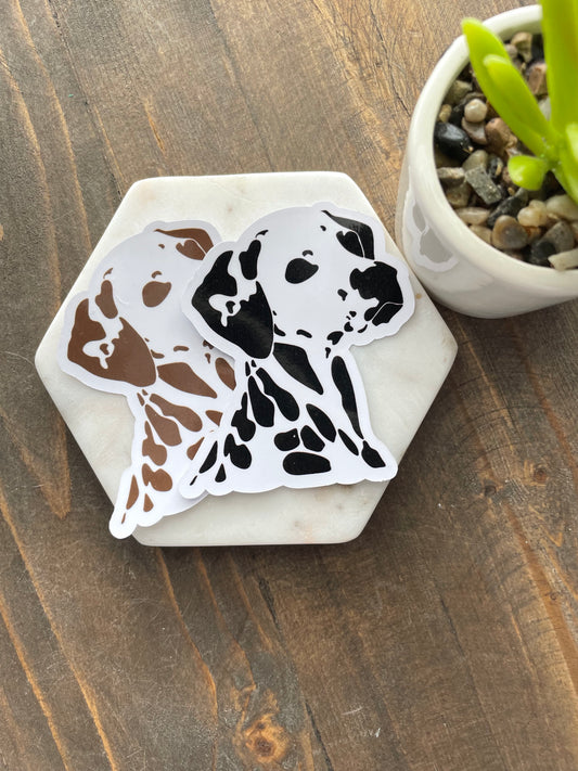 Dalmatian Spots Portrait Sticker